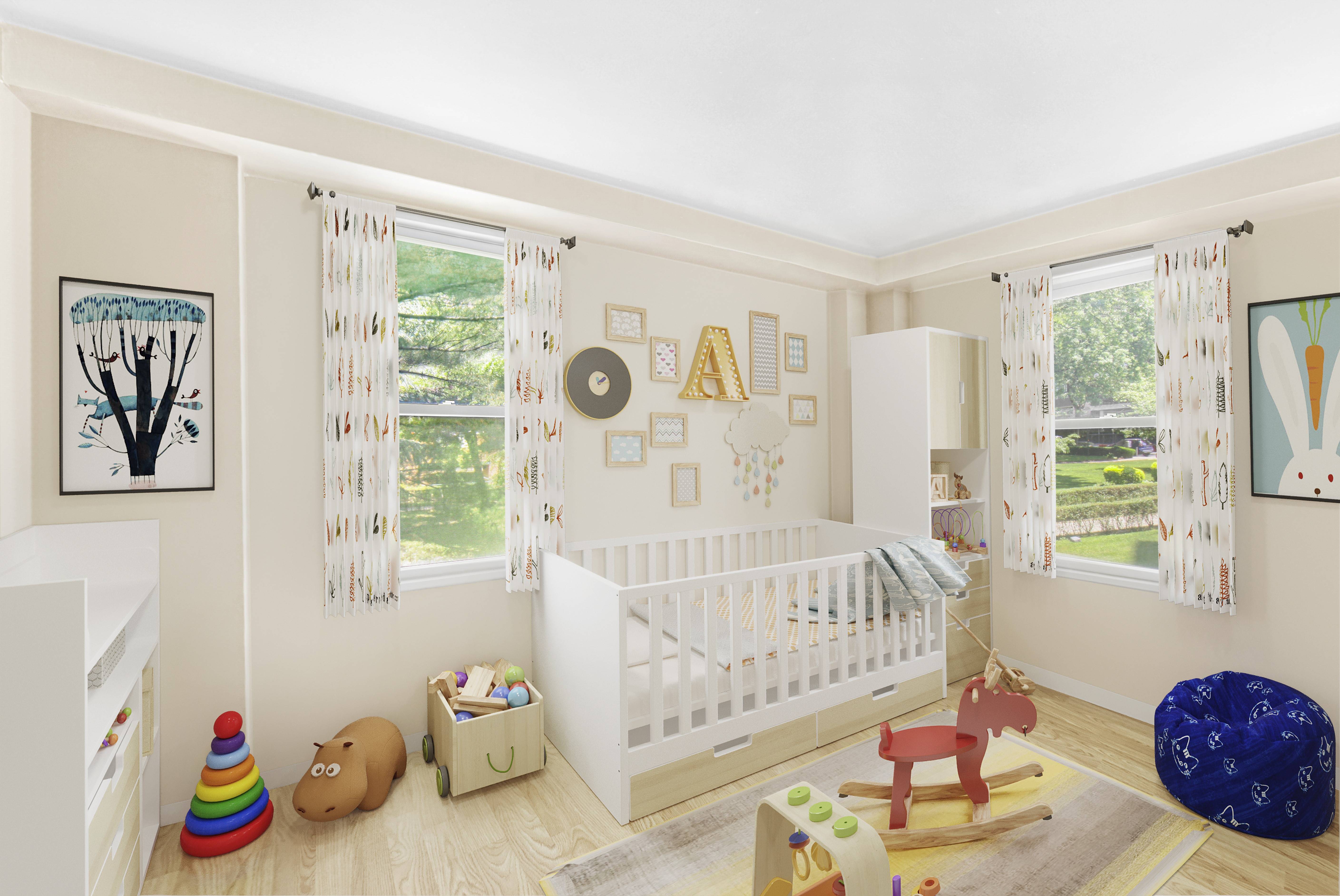 After virtual renovation - renovated nursery